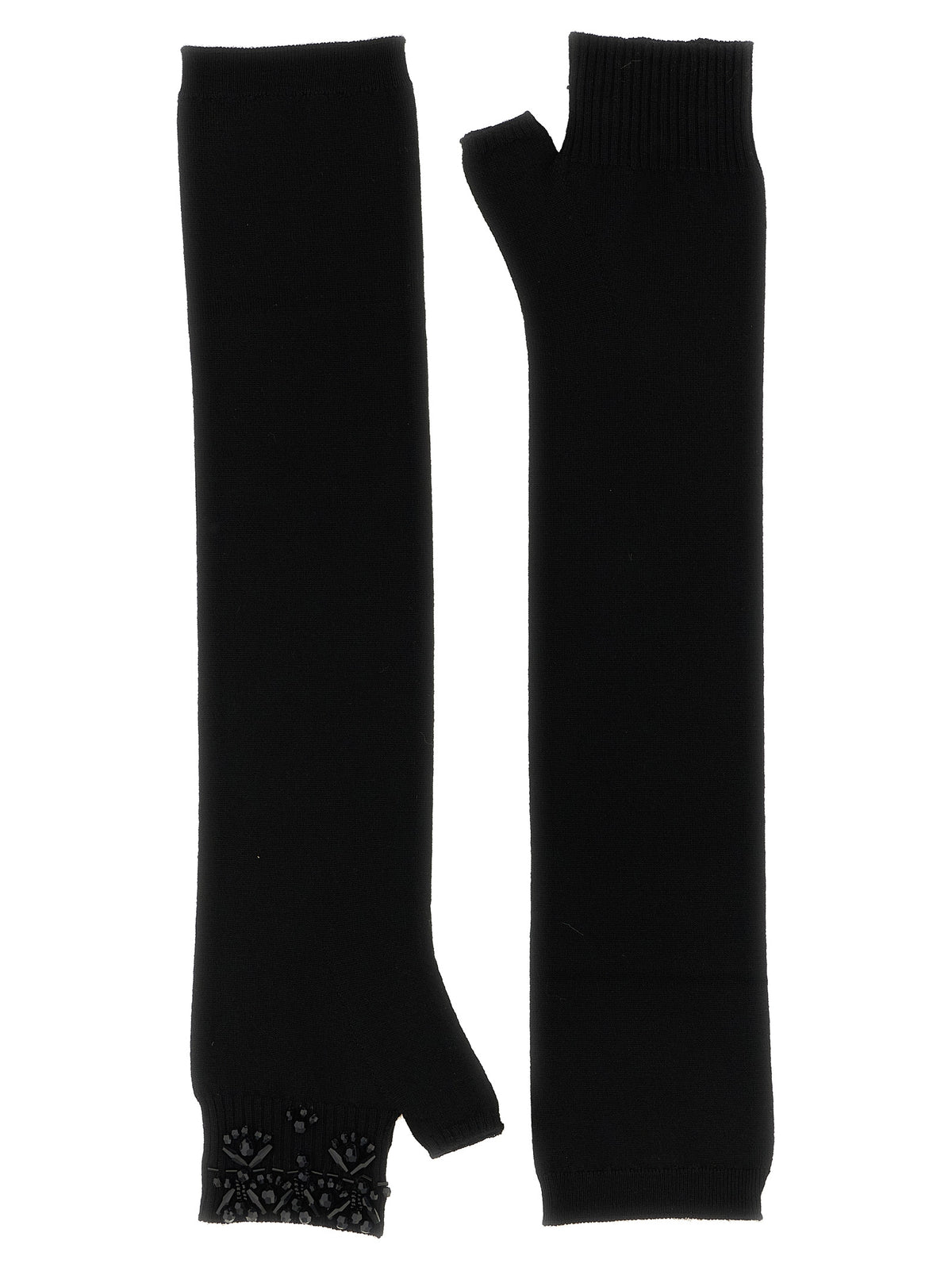 P.A.R.O.S.H. Black Wool Gloves