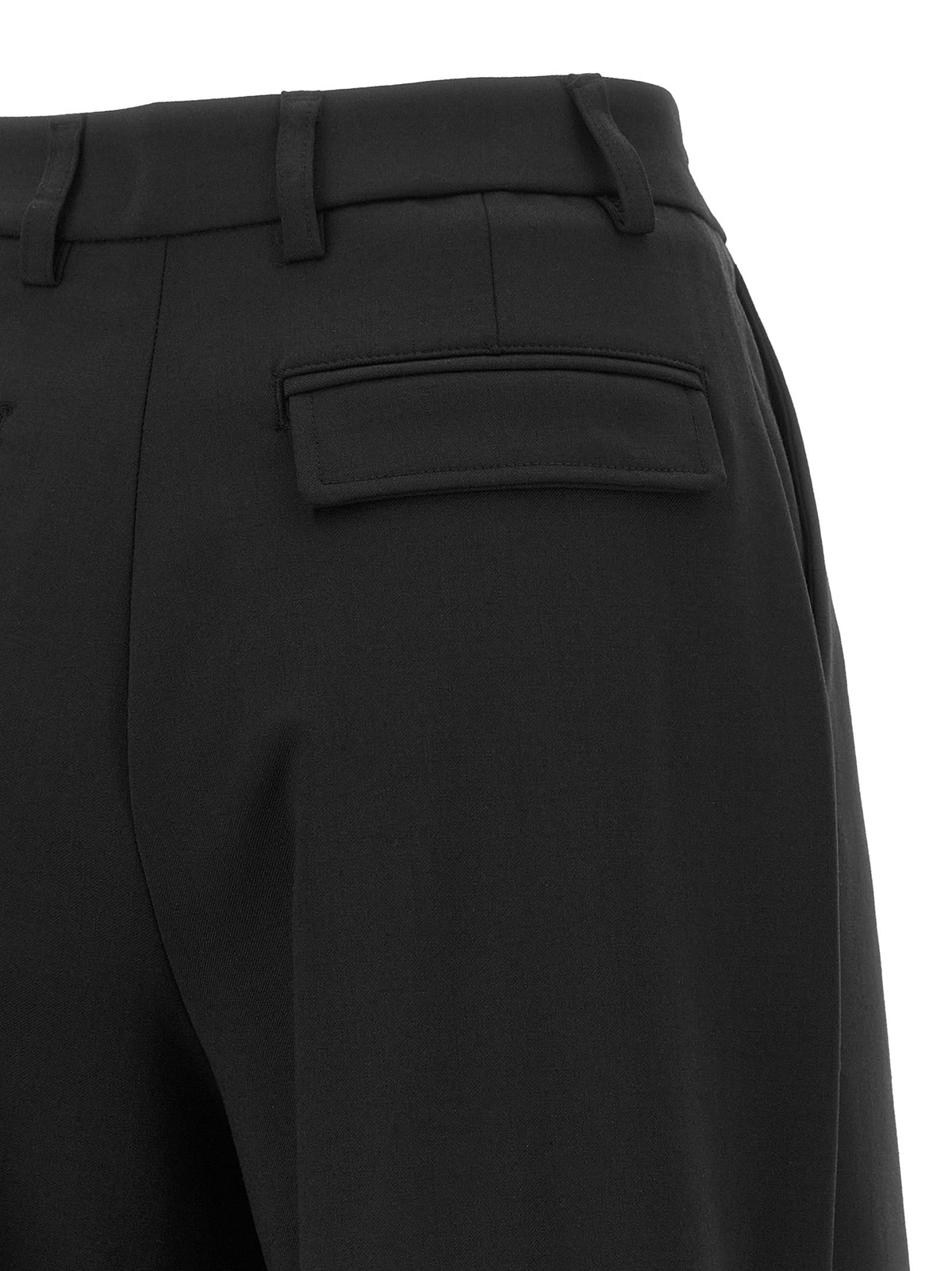 THELATEST Black Polyester Dress Pants