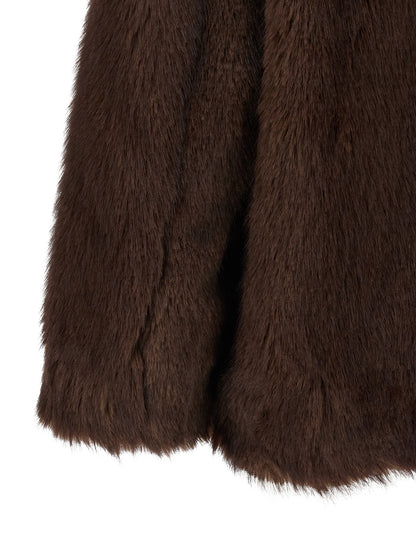 THELATEST Brown Polyester Coat