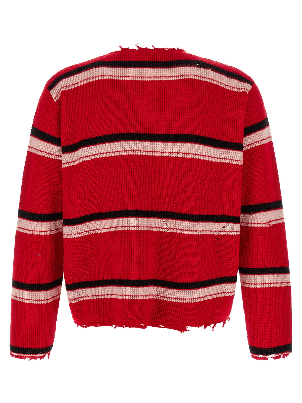 SECOND/LAYER Red Wool Cardigan