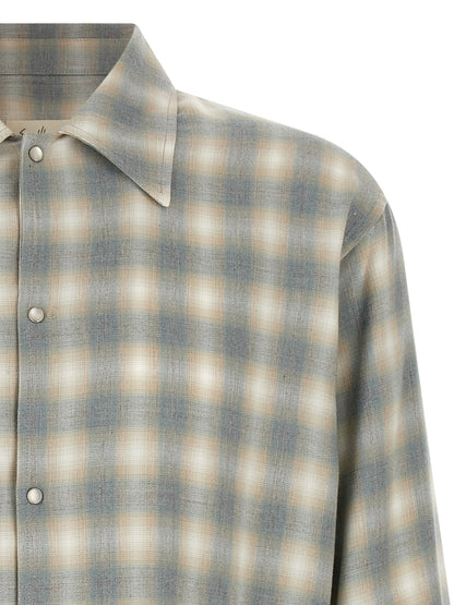 SECOND/LAYER Gray Cotton Blouse