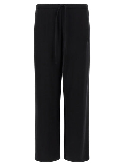 SECOND/LAYER Black Cotton-Like Casual Pants