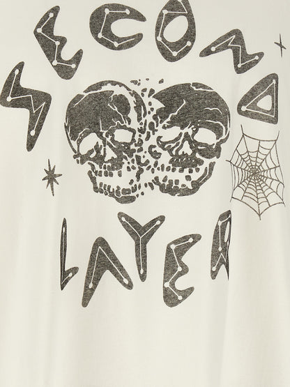 SECOND/LAYER White Cotton T-Shirt