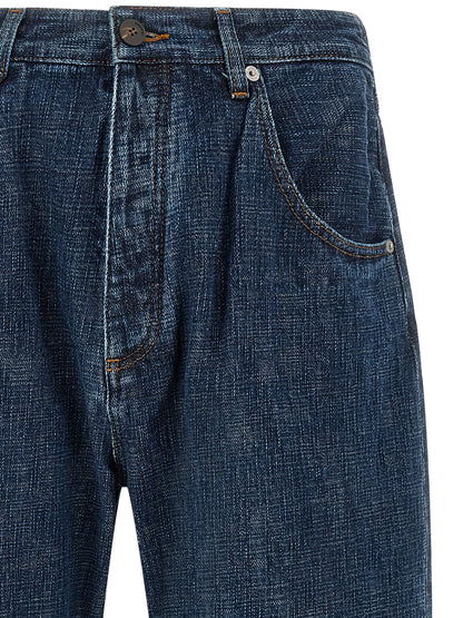 Jacquemus Blue Organic Cotton Relaxed Fit Jeans