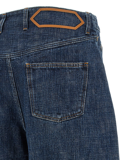 Jacquemus Blue Organic Cotton Relaxed Fit Jeans