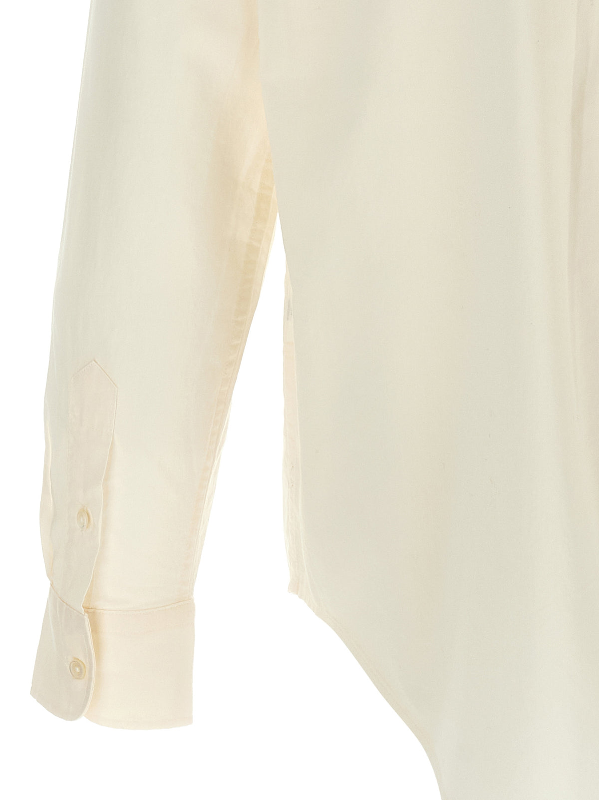 Polo Ralph Lauren Pony Women's Long-Sleeve Cotton Blouse - Beige Navy