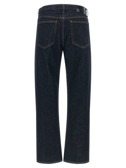 Khaite Blue Cotton Straight-Leg Jeans