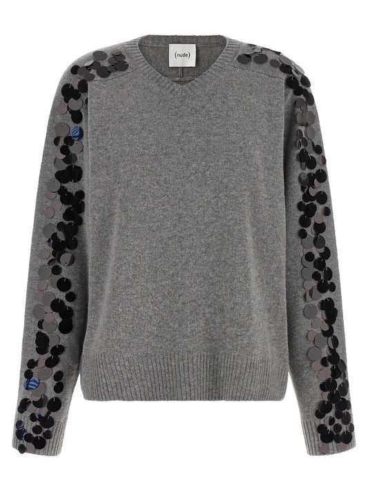 NUDE Gray Wool Cardigan