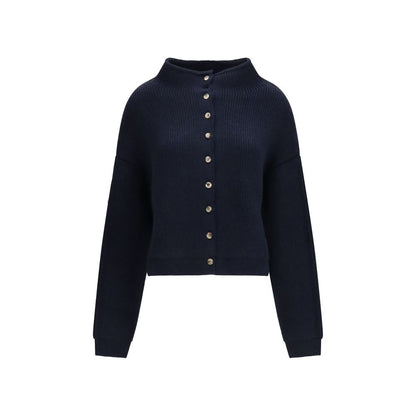 Khaite Blue Cashmere Cardigan