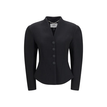 Nissa Black Polyester Jacket