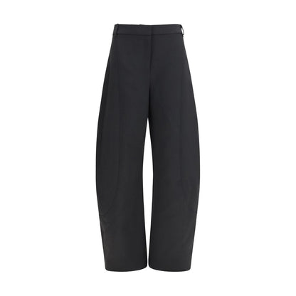 Nissa Black Polyester Casual Pants