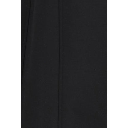 Nissa Black Polyester Casual Pants