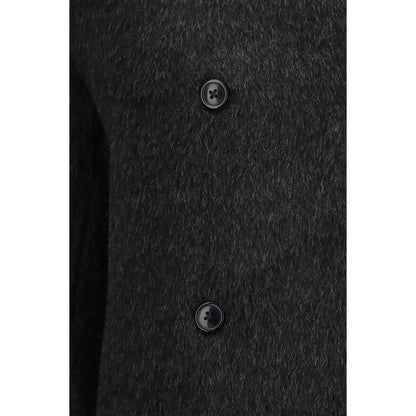 Loulou De Saison Black Alpaca Vicugna Pacos Jacket