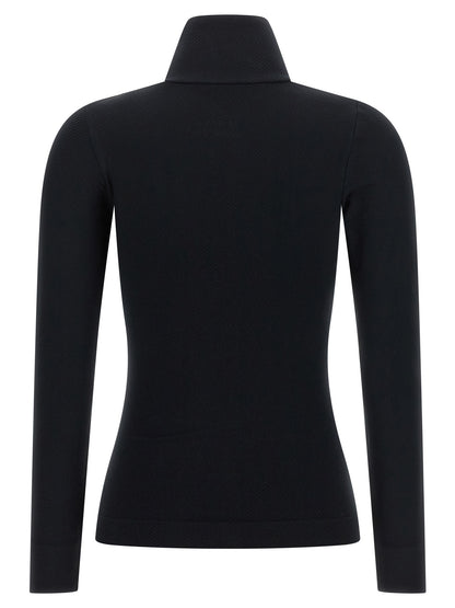 PERFECT MOMENT Black Modal Long Sleeve T-Shirt
