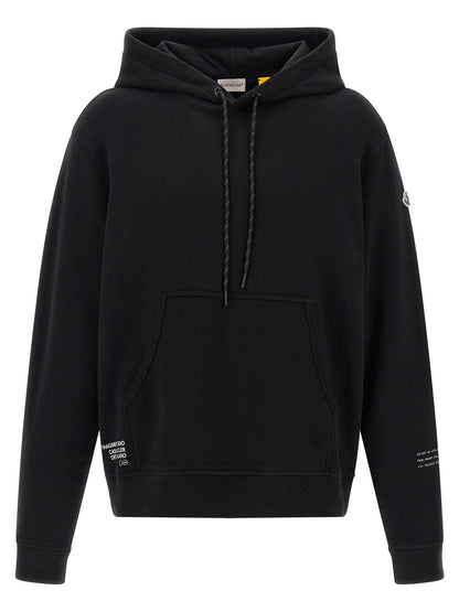 MONCLER GENIUS Black Cotton Sweatshirt