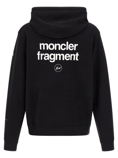 MONCLER GENIUS Black Cotton Sweatshirt