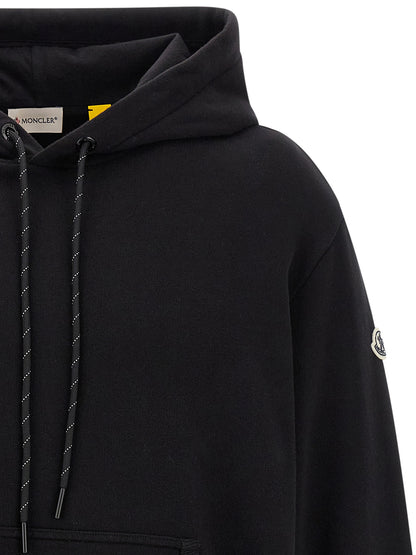 MONCLER GENIUS Black Cotton Sweatshirt