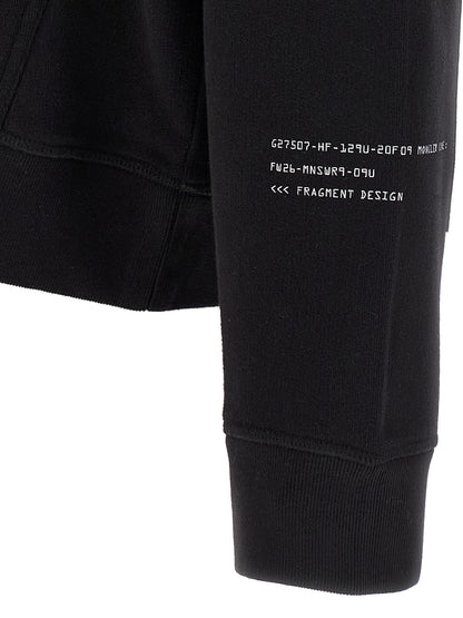 MONCLER GENIUS Black Cotton Sweatshirt