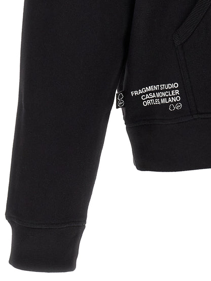 MONCLER GENIUS Black Cotton Sweatshirt