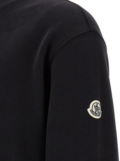 MONCLER GENIUS Black Cotton Sweatshirt