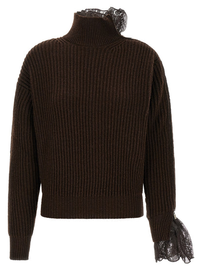 Giuseppe Di Morabito Brown Virgin Wool Cardigan