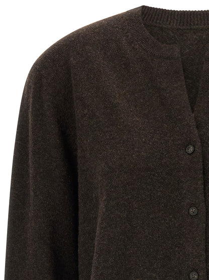 Yves Salomon Brown Cashmere Cardigan