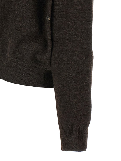 Yves Salomon Brown Cashmere Cardigan