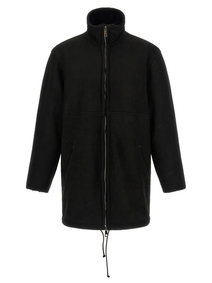 GIORGIO BRATO Black Lamb Leather Coat