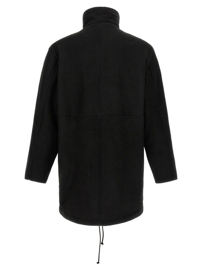 GIORGIO BRATO Black Lamb Leather Coat