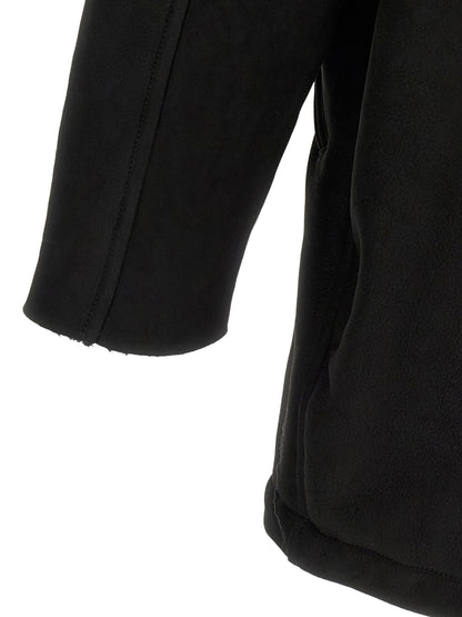 GIORGIO BRATO Black Lamb Leather Coat