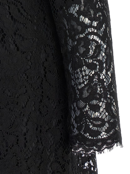 Dolce & Gabbana Black Cotton Short Dress