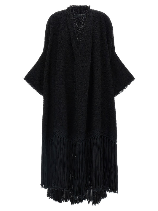 Dolce & Gabbana Black Virgin Wool Cardigan