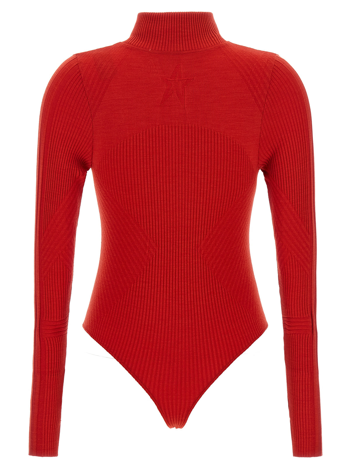 PERFECT MOMENT Red Wool Bodysuit