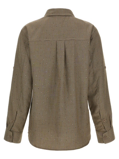 P.A.R.O.S.H. Brown Polyester Blouse