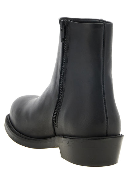 SÉFR Black Calfskin Ankle Boots