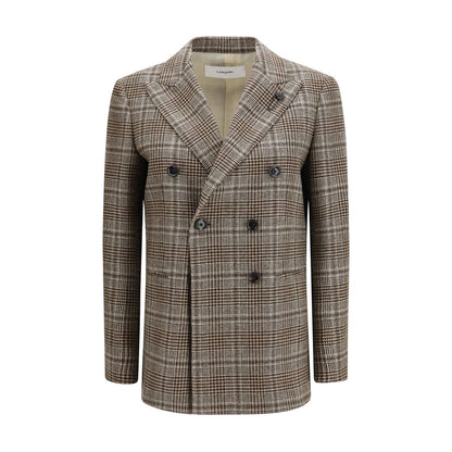 Lardini Brown Wool Oves Aries Blazer