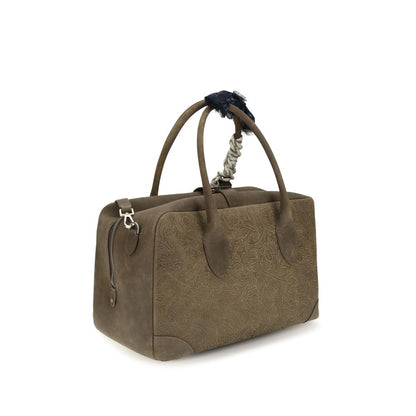 Golden Goose Brown Calf Leather Bos Taurus Handbag