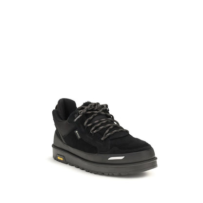 UGG Black Calf Leather Bos Taurus Athletic Sneakers