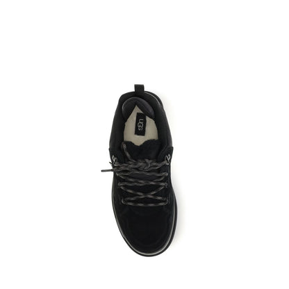 UGG Black Calf Leather Bos Taurus Athletic Sneakers