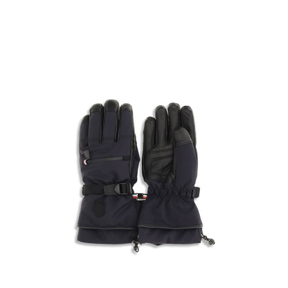 Moncler Grenoble Blue Nylon Gloves