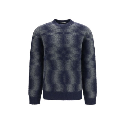 Piacenza Cashmere Blue Wool Oves Aries Sweatshirt