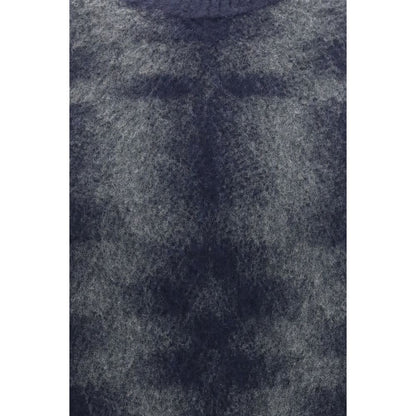 Piacenza Cashmere Blue Wool Oves Aries Sweatshirt