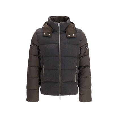 MooRER Gray Goose Down Full-Length Jacket