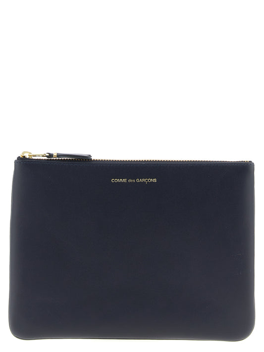 Comme Des Garçons Blue Cowhide Cardholder