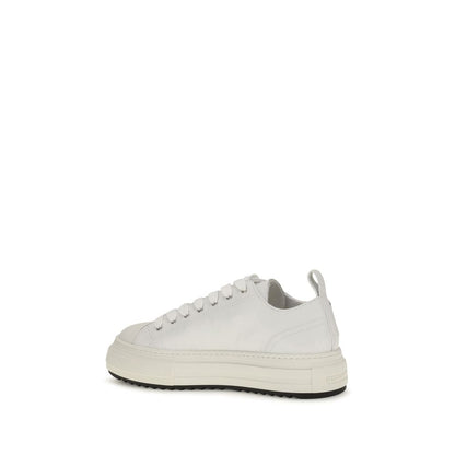 Dsquared² White Polyethylene Platform Sneakers