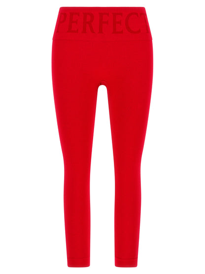 PERFECT MOMENT Red Modal Leggings