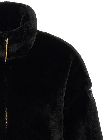 Tatras Black Polyester Full-Length Jacket