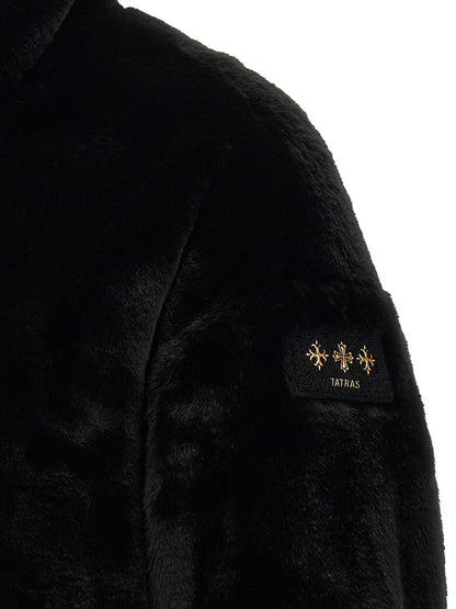 Tatras Black Polyester Full-Length Jacket