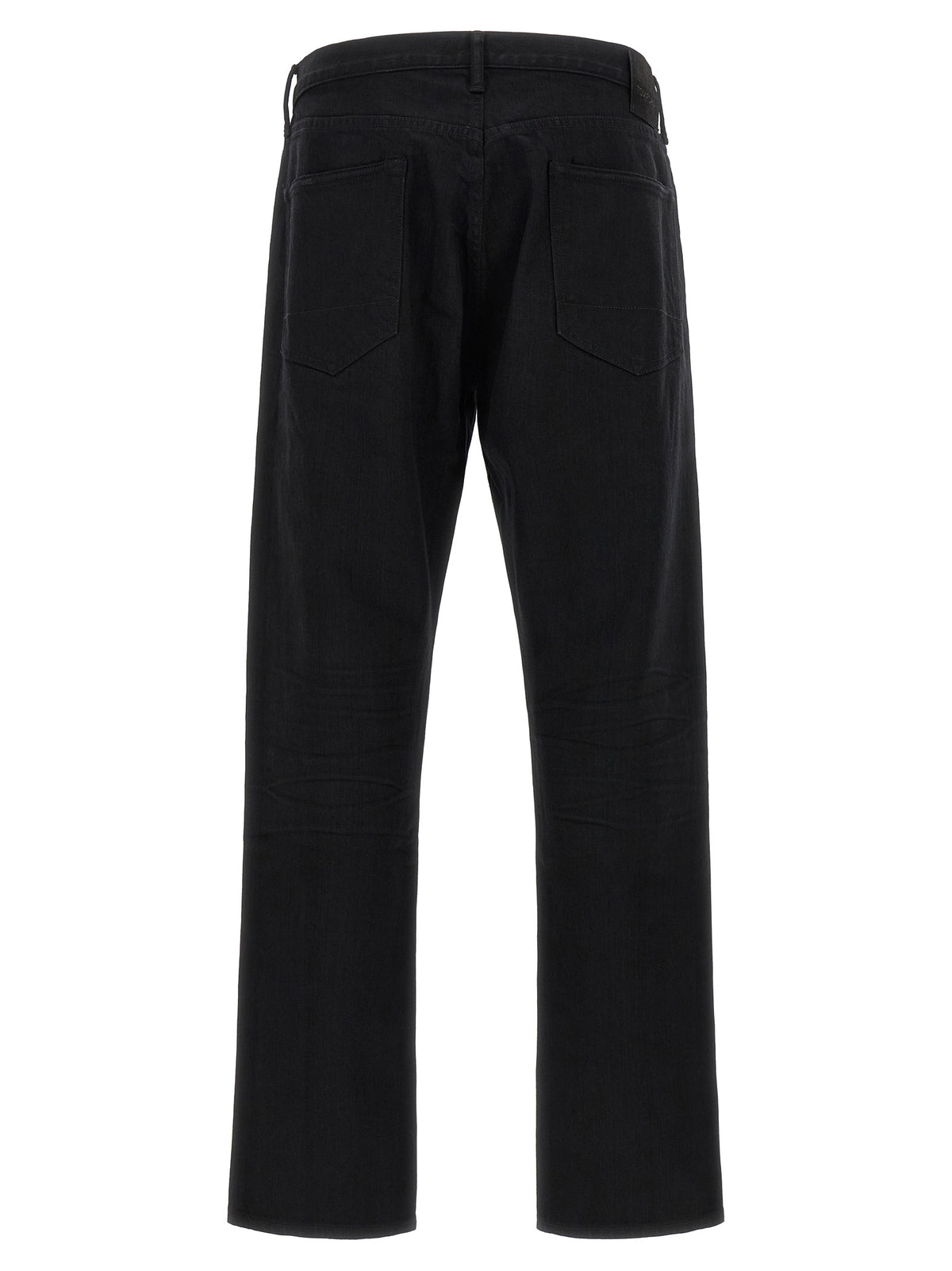Jeans by Tom Ford for men in stretch denim cotton black & signature features an sophisticated and straight-leg with a precise long, creating a sophisticated and sophisticated silhouette.
