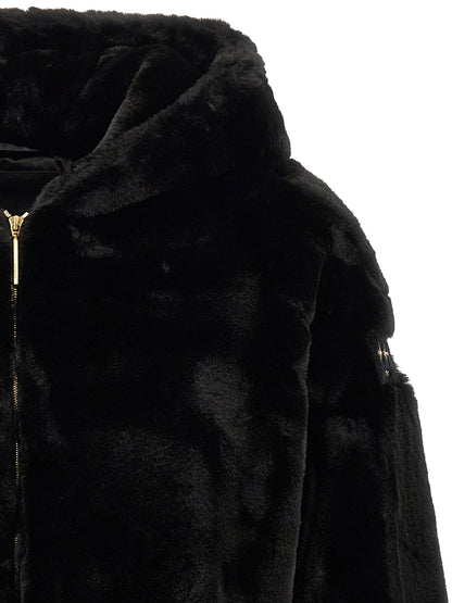 Tatras Black Polyester Full-Length Jacket